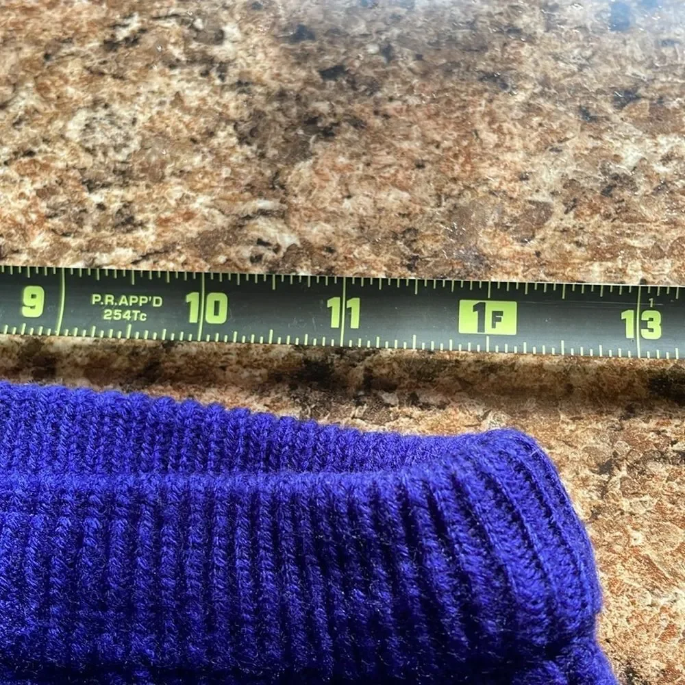 Knit Pencil Skirt Blue Ribbed‎ Above Knee Fitted Casual Career
